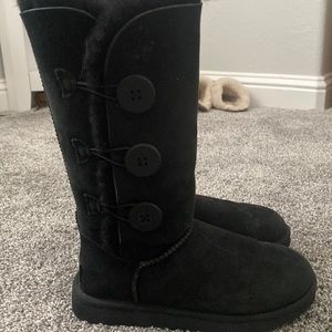 black UGG boots